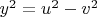 $y^2=u^2-v^2$