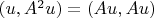 $(u,A^2 u)=(Au, Au)$