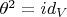 $\theta^2=id_V$