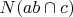 $N (ab \cap c)$