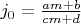 $j_0=\frac{a m+b}{c m+d}$
