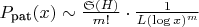 $P_{\text{pat}}(x) \sim \frac{\mathfrak{S}(H)}{m!} \cdot \frac{1}{L (\log x)^m}$ $P_{\text{pat}}(x) \sim \frac{\mathfrak{S}(H)}{m!} \cdot \frac{1}{L (\log x)^m}$