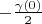 $ - \frac {\gamma (0)} {2} $