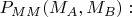 $P_{MM}(M_A,M_B):$