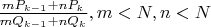 $\frac{mP_{k-1}+nP_k}{mQ_{k-1}+nQ_k},  m<N,n<N$