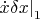 $\left. {\dot x\delta x} \right|_1$