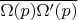 $\overline{\Omega(p)\Omega'(p)}$
