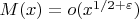 $M(x) = o(x^{1/2+\varepsilon})$