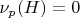 $\nu_p(H) = 0$ $\nu_p(H) = 0$