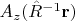 $A_z(\hat{R}^{-1}\mathbf{r})$