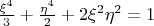 $\frac{\xi^4}{3}+\frac{\eta^4}{2}+2\xi^2\eta^2=1$