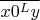 $\overline{x0^Ly}$