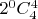 $2^0C_4^4$ $2^0C_4^4$