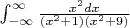 $\int_{-\infty}^{\infty} \frac{x^2dx}{(x^2+1)(x^2+9)}$