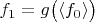 $f_{1}=g\bigl(\langle f_{0}\rangle\bigr)$