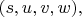 $(s,u,v,w),$