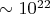 $ \sim 10^{22} $ $ \sim 10^{22} $