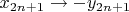 $x_{2n+1}\to -y_{2n+1}$