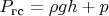 $P_\text{гс} = \rho gh + p$