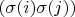 $(\sigma(i)\sigma(j))$