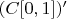 $(C[0,1])'$