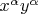 $x^{\alpha}y^{\alpha}$
