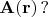 $\mathbf{A}(\mathbf{r})\,?$ $\mathbf{A}(\mathbf{r})\,?$