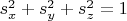 $s_x^2 + s_y^2 + s_z^2 = 1$