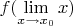 $f(\lim\limits_{x \to x_0}x)$