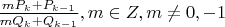 $\frac{mP_k+P_{k-1}}{mQ_k+Q_{k-1}}, m\in Z, m\neq 0, -1$