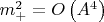$m_+^2=O\left(A^4\right)$ $m_+^2=O\left(A^4\right)$