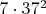 $7\cdot 37^2$