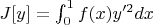 $J[y]=\int_0^1 f(x) y'^2dx$