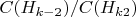 $C(H_{k-2})/C(H_{k2})$ $C(H_{k-2})/C(H_{k2})$