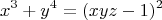 $$x^3+y^4=(xyz-1)^2$$