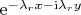 $\mathrm{e}^{-\lambda_rx-\mathrm{i}\lambda_ry}$