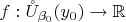 $f: \mathring U_{\beta_0}(y_0) \to \mathbb{R}$