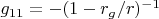 $g_{11}=-(1-r_g/r)^{-1}$