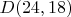 $D(24,18)$