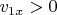 $v_{1x}>0$